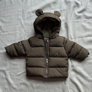 Infant Puffer Jacket with Bear Ears